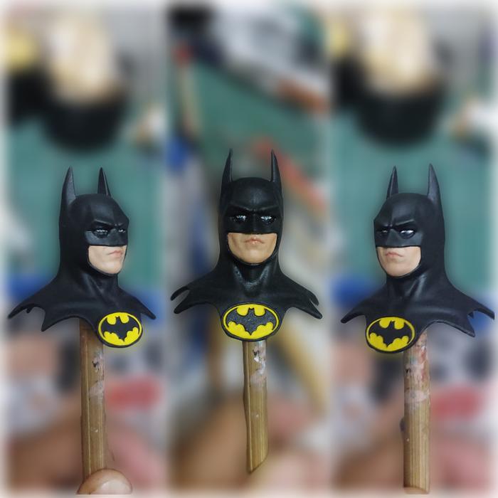 Gambar Head Sculpt HS Batman Michael Keaton Movie 1989 Custom 1/12 For Mezco Mcfarlane Mcf Action Figure| DC Universe Justice League - Material Resin dari GarudaPhoenix undefined Tokopedia