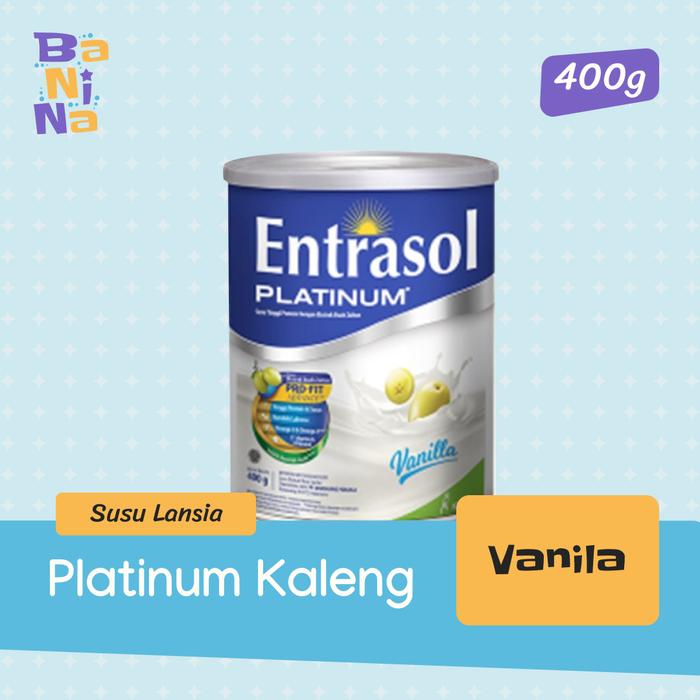 Gambar Entrasol Platinum Kaleng Rasa Vanila, Cokelat 400g Susu Dewasa - Lansia - Vanila dari Banina Mom &amp; Kids Garut undefined Tokopedia