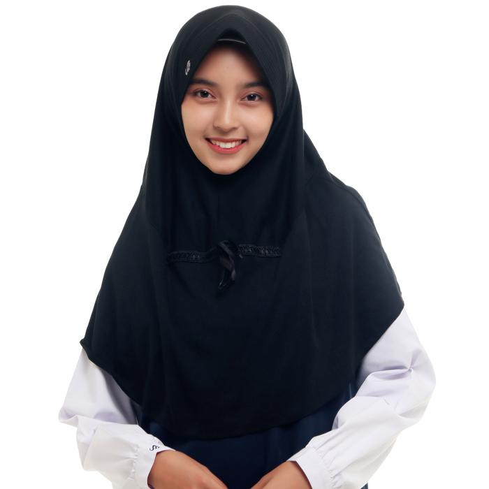 Gambar Rabbani - Kerudung Sekolah Instan Dewasa Rabbani Kalia - 200 HItam, S dari MOT.Fashionid undefined Tokopedia
