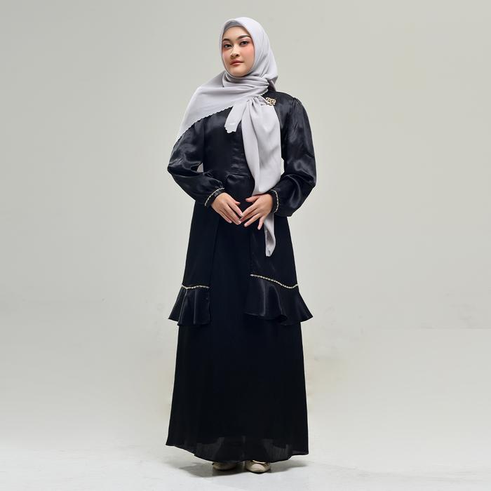 Gambar Bani Batuta - Gamis Wanita Dewasa Dresslim Qanzaya Exclusive - 200 Hitam, XS dari MOT.Fashionid undefined Tokopedia