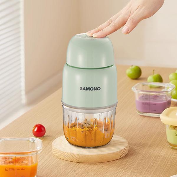 Gambar SAMONO 200W Food Processor Food Chopper Kaca 300ml Mesin Penghalus Daging dan Buah - Hijau dari Asera Decor undefined Tokopedia