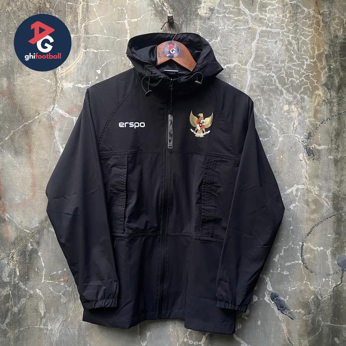 Gambar Jaket Parka Original Erspo Timnas Indonesia 2024 - Hitam, M dari ghifootball undefined Tokopedia