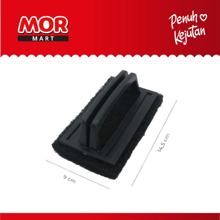 Gambar SJ Scourer Pad Brush 3ASST Brush Pembersih W/ Handle BC0076 - Hitam dari MOR Mart Kota Tangerang Tokopedia