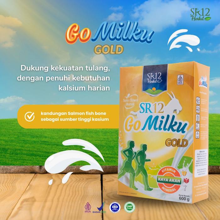 Gambar SR12 GO MILKU GOMILKU GOLD untuk Manula Usia Lanjut 200 gr / 600 gr - 600 gr dari Julesfave undefined Tokopedia