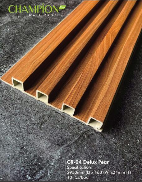 Gambar CHAMPION WPC WALL PANEL TEBAL 24MM WOOD PANEL KISI KISI - CR-04 dari BARAYA KREASI undefined Tokopedia