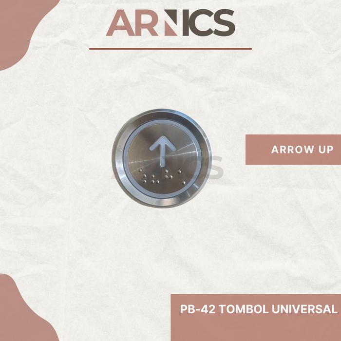 Gambar Push Button PB-42 /Elevator Push Button/Push Button Lift Universal - Arrow Up, Merah dari Arnics undefined Tokopedia