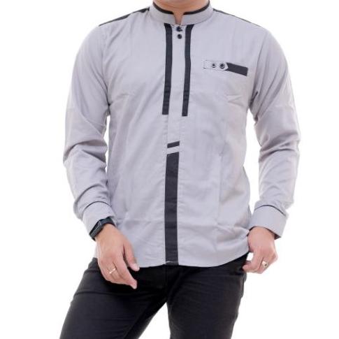 Gambar Baju Koko Elrumi Terbaru Koko LC Baju koko terlaris Koko exclusive - olive, XXL dari EL RUMI FASHION undefined 5 Tokopedia