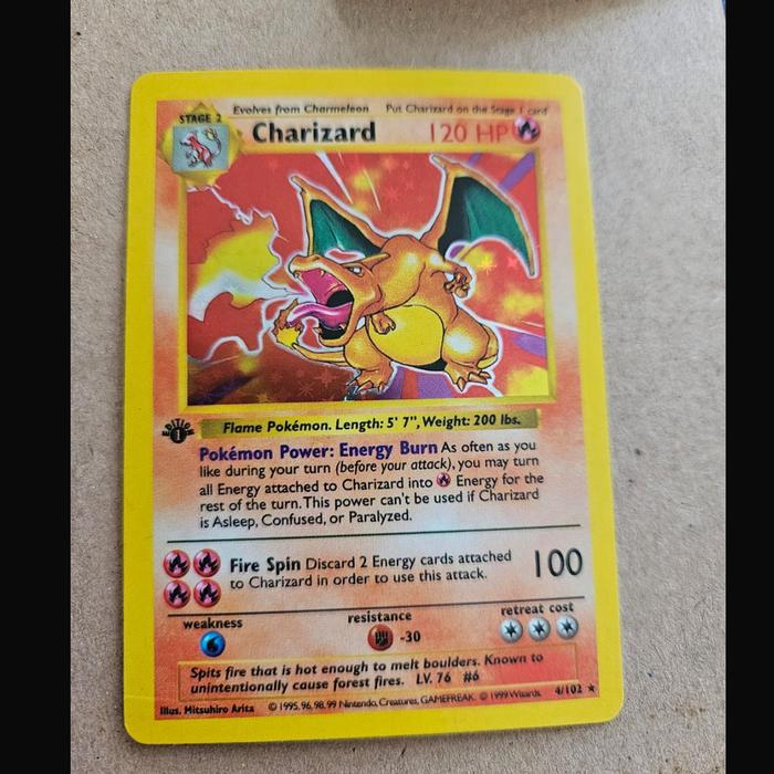Charizard 1st edition Shadowless Pokemon - Wear PSA Slab | Indo4ward Charizard 1st edition Shadowless Pokemon - Wear PSA Slab | Indo4ward