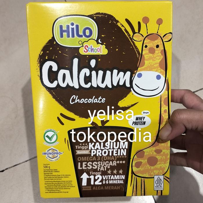 Gambar Hilo School Calcium dengan Whey Protein susu rasa Chocolate 500gr dari yelisa27 undefined Tokopedia