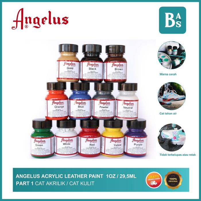 Angelus Acrylic Paint Angelus Starter Kit Angelus Leather Paint 1oz/29,5ml  Black