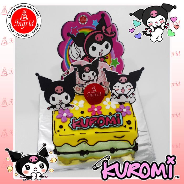 Gambar Kue Tart Anak Tema Kuromi Terbaru - Mini BG dari Ingrid Cakes &amp; Bakery undefined Tokopedia