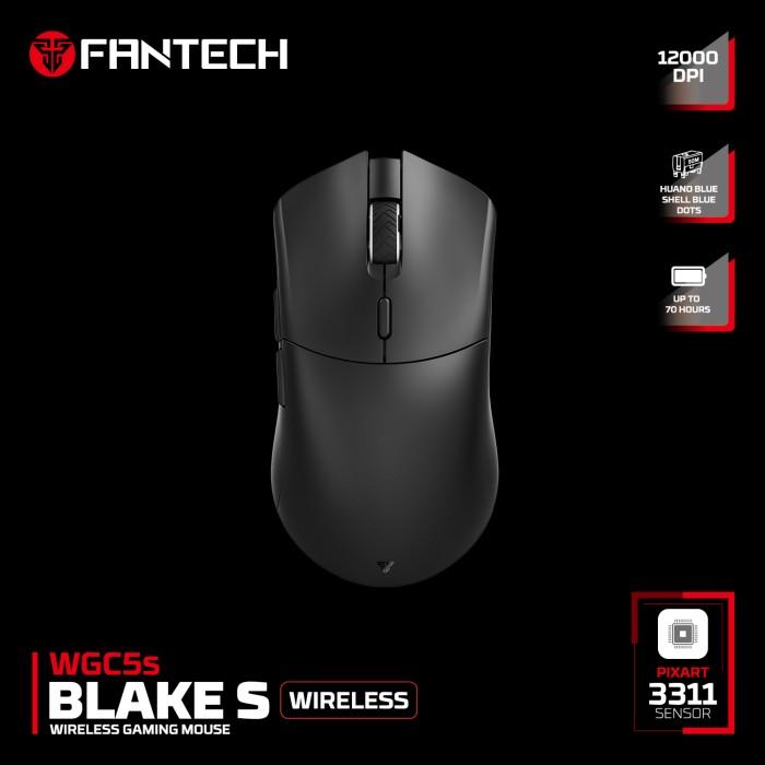 Gambar Fantech WGC5s / WGC-5s Blake S Wireless Mouse Dual Mode Garansi Resmi - WGC5-S Hitam, Free Mousepad dari TokoTeknoPro undefined Tokopedia