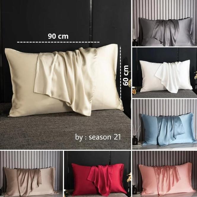 Gambar Code New Product Sarung Bantal Tencel Polos Size 60X90 Organic Cotton Isi 2 Ready - Maroon, 2B 60x90 dari agungdika undefined Tokopedia