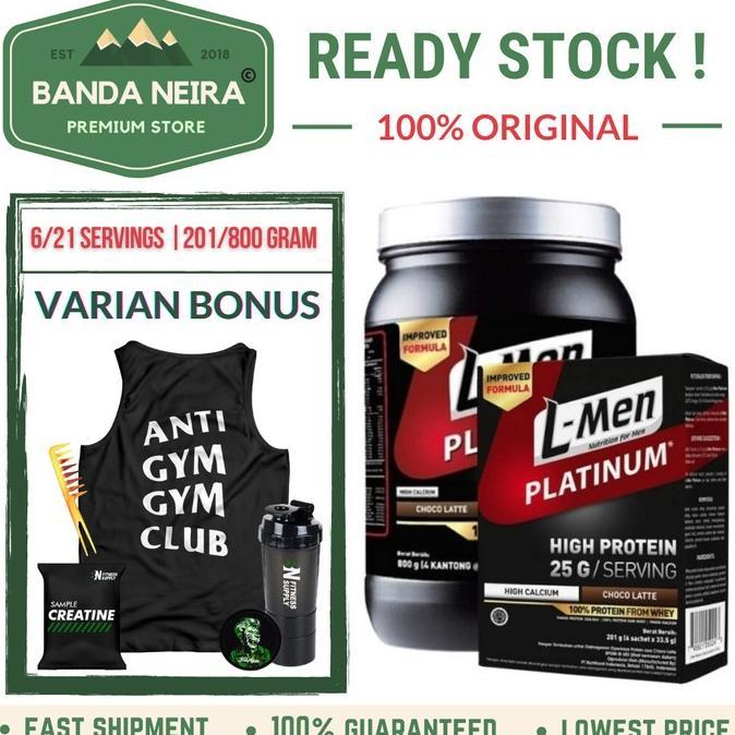 Gambar ASLI!!! L-MEN LMEN L MEN PLATINUM WHEY PROTEIN KODE 397 MARTANITAAS - CHOCO LATTE, 6 SERVINGS dari Bayuu Store Lengkap undefined Tokopedia