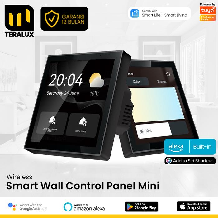 Gambar TERALUX Neo Panel 4 Smart Home Control 4 inch Built in Alexa Zigbee Blueatooth Gateway Tuya dari Teralux Official Store undefined Tokopedia