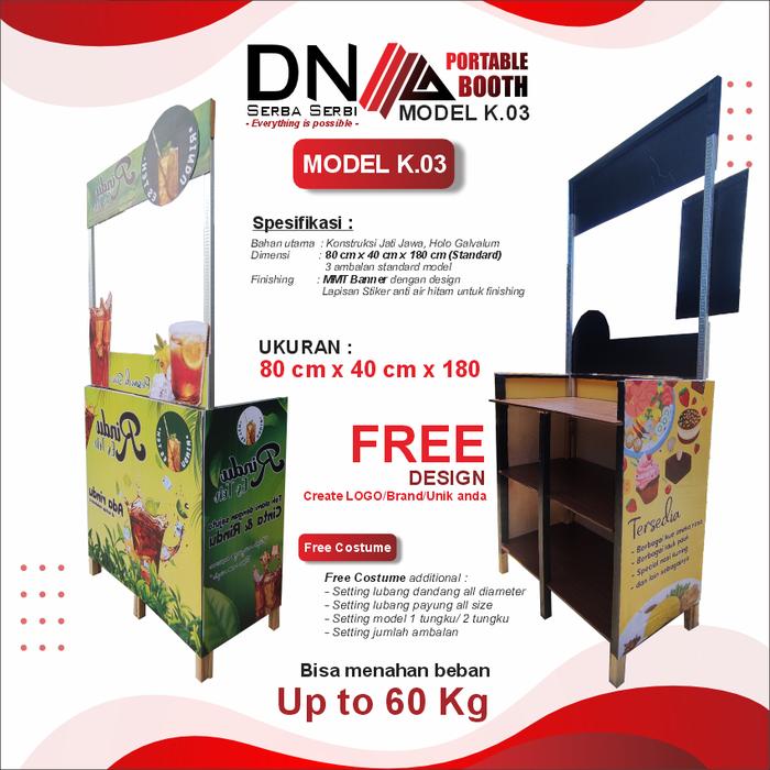 Gambar MG I  Portable Booth Model K.03/Booth Design/gerobak lipat - Standart, Roda dari DNASerbaSerbi undefined Tokopedia