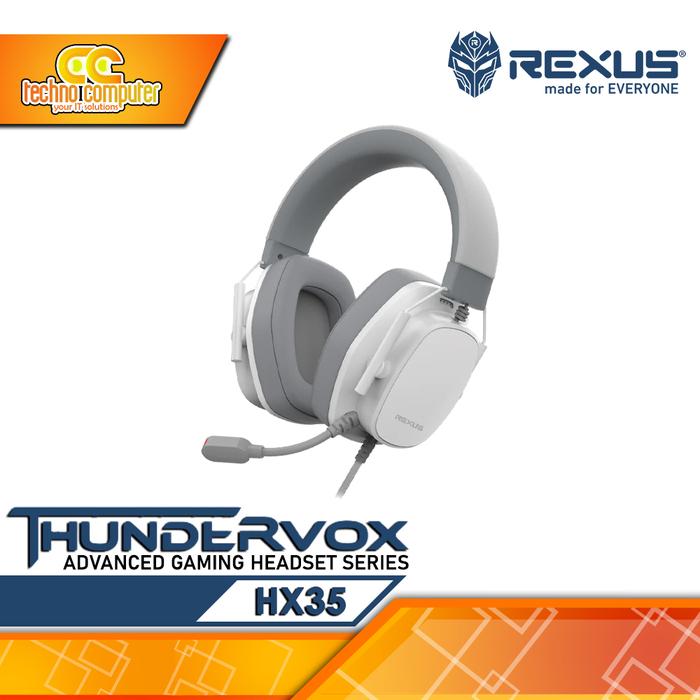 Gambar HEADSET REXUS THUNDERVOX HX35 - Gaming Headset - Putih dari Techno Computer Bali undefined Tokopedia