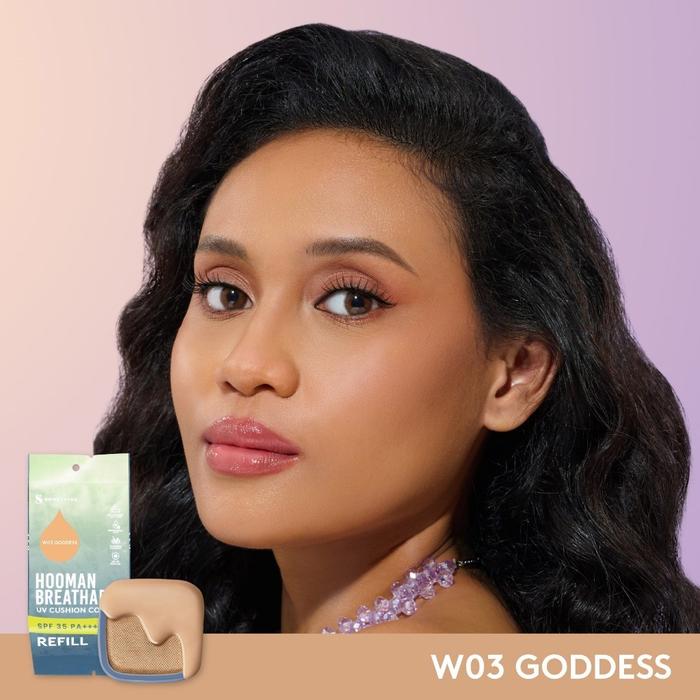 Gambar (REFILL) SOMETHINC Hooman Breathable UV Cushion Cover SPF35 PA++++ - Goddess dari Chen i-deal undefined Tokopedia