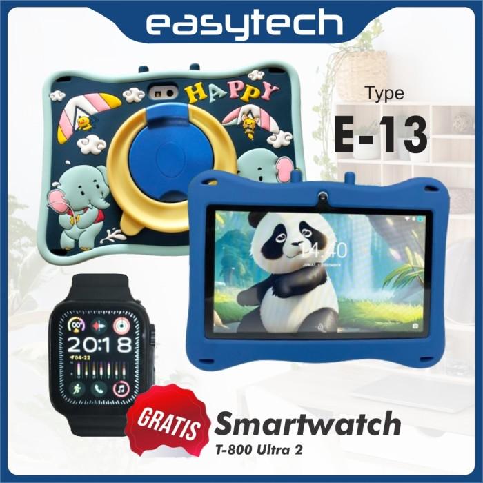 Gambar SPECIAL BUNDLE Tablet Android Anak Easytech E-13 Study Tab Kids + Smartwatch - Biru dari Easytech Gadget undefined Tokopedia