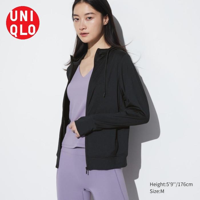 Gambar Jaket Hoodie Airism Mesh Uv Protection UNIQLO ORIGINAL - Hitam, S dari Jastipsameday_NEW undefined Tokopedia