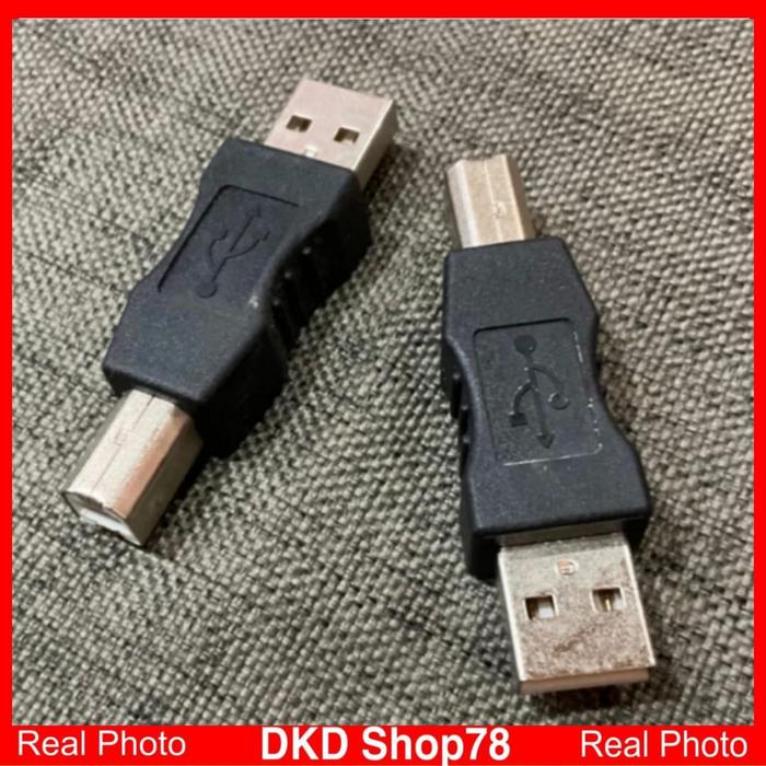Gambar USB Converter Type A Female to Type B Male Connector for Printer - Male to Male dari DKD Shop78 undefined Tokopedia