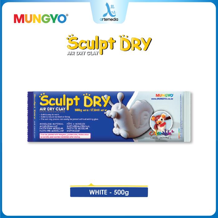 Gambar Mungyo Sculpt Dry Clay Air Dry 500g/1kg | Tanah Liat Siap Pakai | Lembut & Mudah Dibentuk | Halus Setelah Kering | Tanpa Oven - 500 g WHITE dari Artemedia Shop Kota Bandung Tokopedia