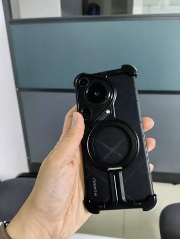 Gambar OATSBASF Borderless Metal Phone Case with Kickstand For Huawei Pro 70 pro+/Pura 70 Ultra - Hitam, Pura 70 dari Pear' Case undefined Tokopedia
