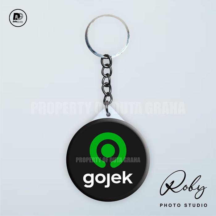 Gambar [KEYRING PRESS] GOJEK Gantungan Kunci Keychain Aksesoris Souvenir OJOL - KEY GOJEK HITAM dari DUTA GRAHA undefined Tokopedia