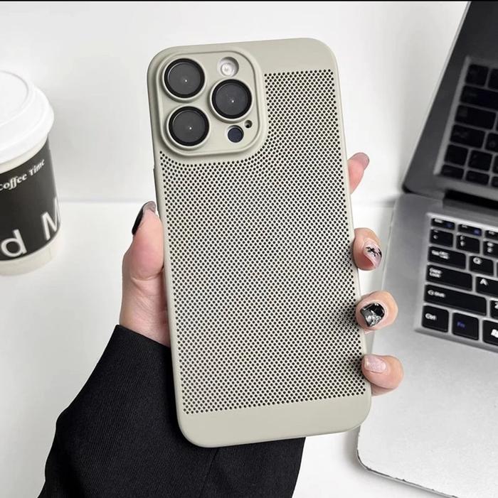 Gambar HARDCASE PREMIUM AIRWAY COOLING NET SLIM IPHONE 12 PRO MAX 13 PRO MAX - TITANIUM, IPHONE 12 PRO dari unique_storee88 undefined Tokopedia