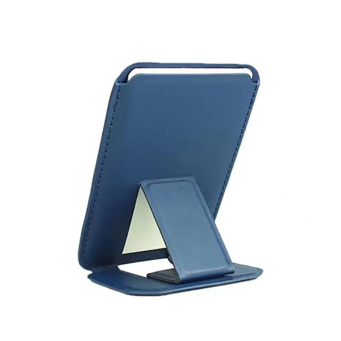 Gambar magnetic magsafe card holder iphone 12 13 14 15 with kick stand - navy dari AR-MART-ACC undefined Tokopedia