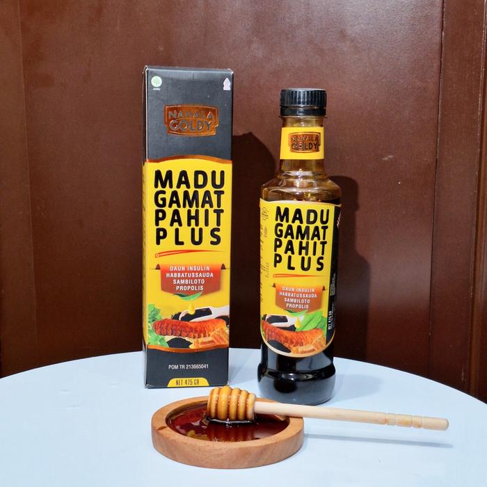 Gambar Madu Hitam Pahit Gamat Nahala Goldy dari ORIYANUTRICIA undefined Tokopedia