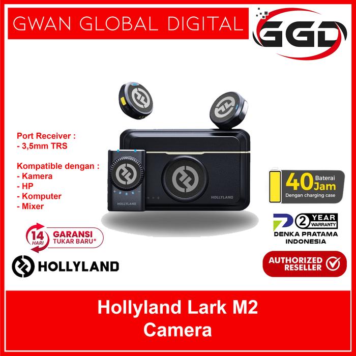 Gambar Hollyland Lark M2 Duo All In One Wireless Lavalier Microphone Lark M-2 - Camera dari Gwan Global Digital undefined Tokopedia