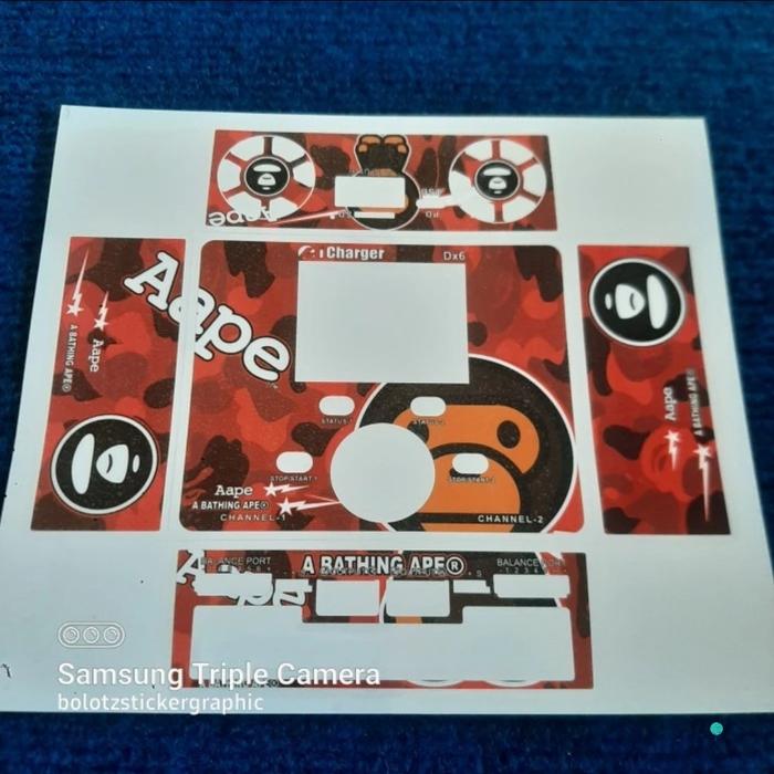 Gambar Decal iCharger Dx6 A Bathing Ape X Baby Milo - Merah dari bolotz rc hobby undefined Tokopedia