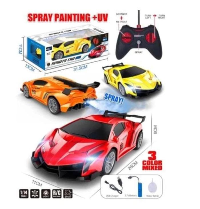 Gambar SPRINT SPRAY RC Mainan mobil remote control keluar ASAP 1:18 27MHZ - LAMBO ASAP dari Madison Toys undefined Tokopedia