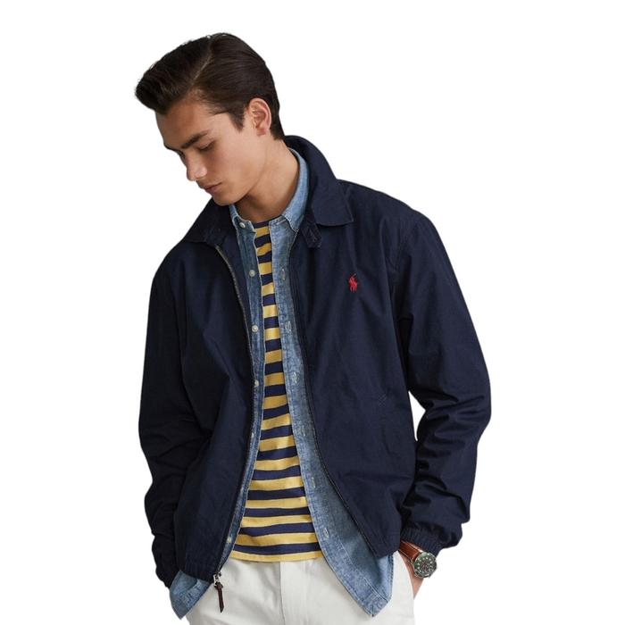 Gambar PRL Jacket Regular Fit Poplin Small Logo Embroidered Zipped Dark Navy - M dari Schon Official ID undefined Tokopedia
