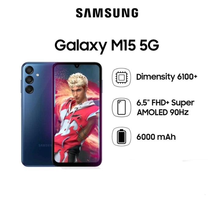 Gambar Samsung Galaxy M15 5G 6/128 GB Garansi Resmi - Dark Blue dari Farish M undefined Tokopedia
