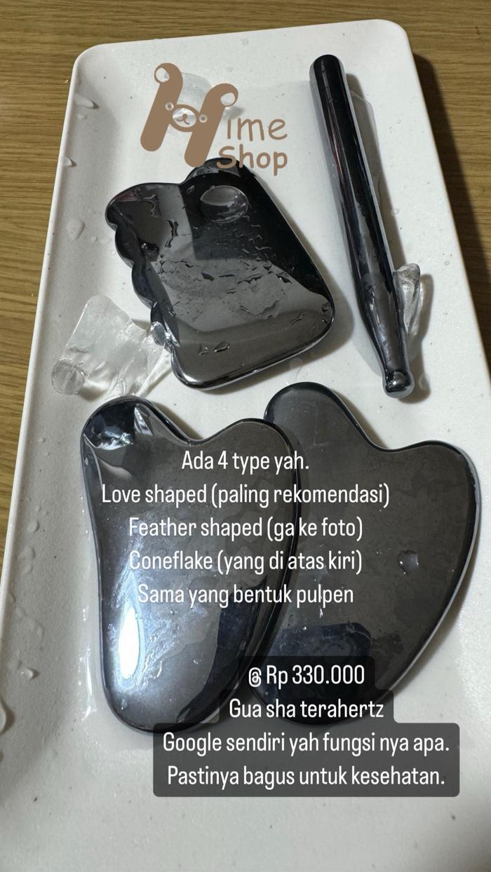 Gambar Gua Sha Terahertz Original Jepang batu Guasha Made in Japan Heart Knuckle Pen Square Point Batu pijat - PEN dari Hime Hammie undefined Tokopedia