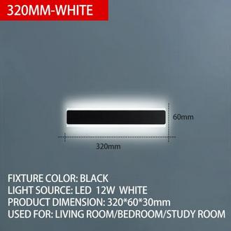 Gambar Lampu Dinding Panjang Minimalis Nordic Lampu Dinding LED Modern Lampu Samping Tempat Tidur LED Ruang Tamu Dalam Ruangan Lampu Dekorasi Rumah - Black-32CM dari Gek Tukuo undefined Tokopedia