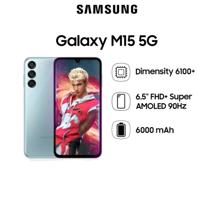 Gambar Samsung Galaxy M15 5G 6/128 GB Garansi Resmi - Light Blue dari Farish M undefined Tokopedia