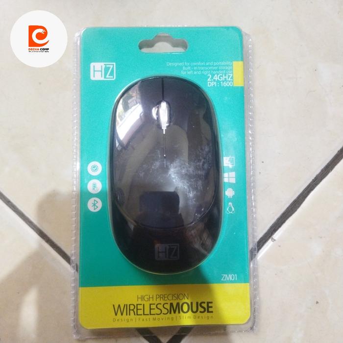Gambar HEATZ ZM01 Wireless Mouse 2.4Ghz Receiver Optical Adjustable Wireless dari DeCha Comp undefined Tokopedia