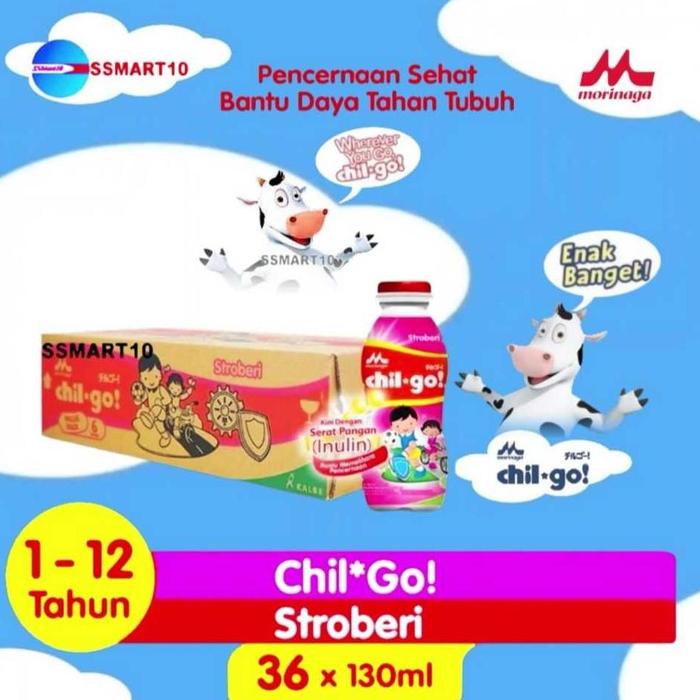 Gambar Best seller CHIL GO Susu stroberi UHT 36x130ml dari COLLESTOIN undefined Tokopedia