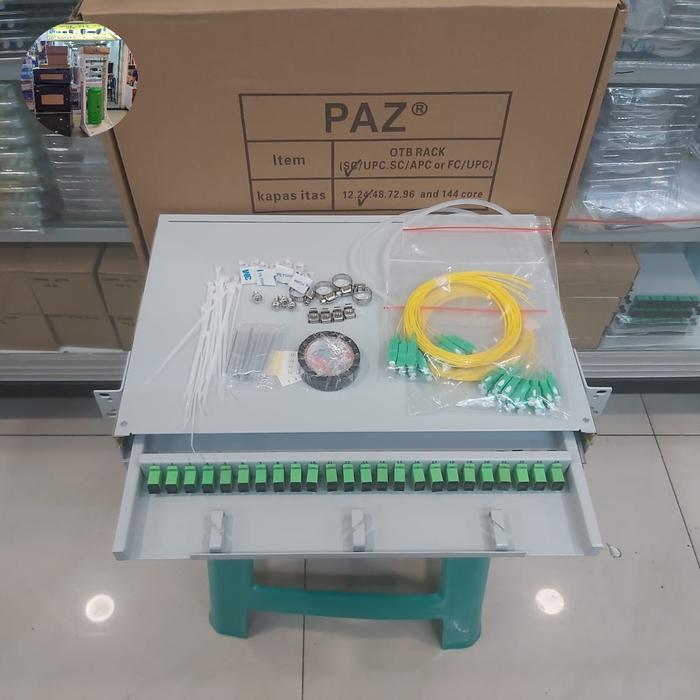 Jual PAZ ODF OTB RACK 24 CORE SC/APC FULL SET SINGLEMODE ORIGINAL PAZ ...