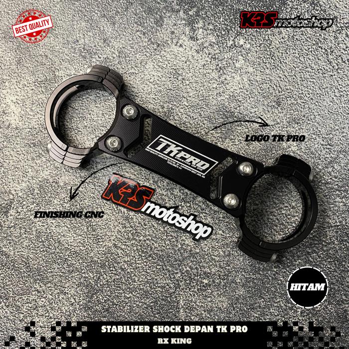 Gambar STABILIZER SHOCK DEPAN RX KING TKPRO TK PRO BORGOL SHOCK DEPAN RX KING TK PRO HITAM & SILVER STABILIZER FORK TK PRO  RX KING HITAM & SILVER Motor Motorcycle - Hitam dari K2S Motoshop undefined Tokopedia