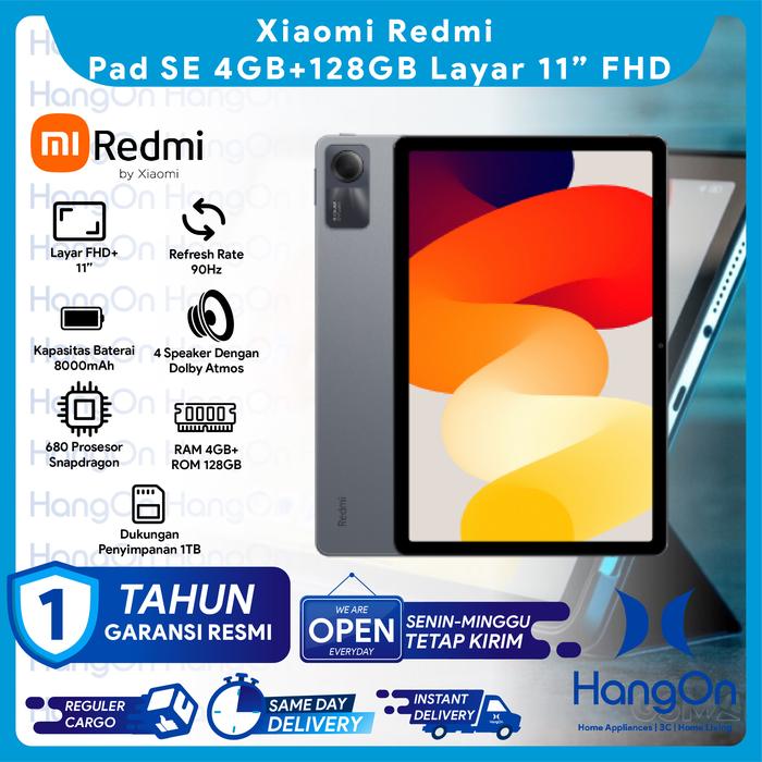 Gambar Xiaomi Redmi Pad SE 4/128GB Layar 11" FHD+ NOT MiPad 5 Garansi Resmi - Graphite Gray dari HangOn Official Store undefined Tokopedia