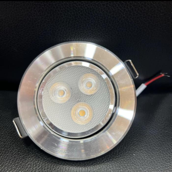 Gambar lampu downlight led panel inbow 12 mata 12w 12 watt 220v / lampu downlight led 12 watt tempel plafon - DL 3 mata, cahaya PUTIH dari NYC LED undefined Tokopedia