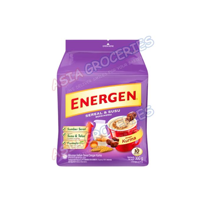 Gambar ENERGEN SUSU & SEREAL ENERGEN CEREAL KURMA KACANG HIJAU VANILA COKLAT JAHE - JAHE 10'S dari Asia Grocery undefined 5 Tokopedia