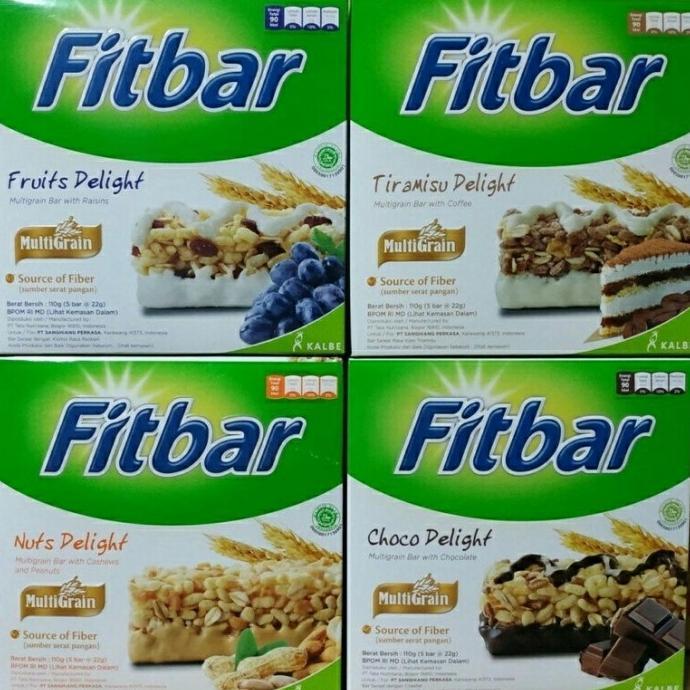 Gambar fitbar multigrain 22gr isi 12 pcs (tiramisu ,chocolate, fruits,nuts) - Fruits delight dari niaramadhanishopppp undefined Tokopedia