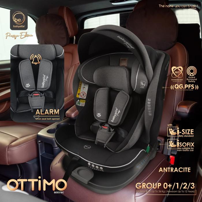 Gambar Babyelle Prestige BE837 BE 837 Ottimo Car Seat - Antracite dari Baby Wise BSD undefined Tokopedia