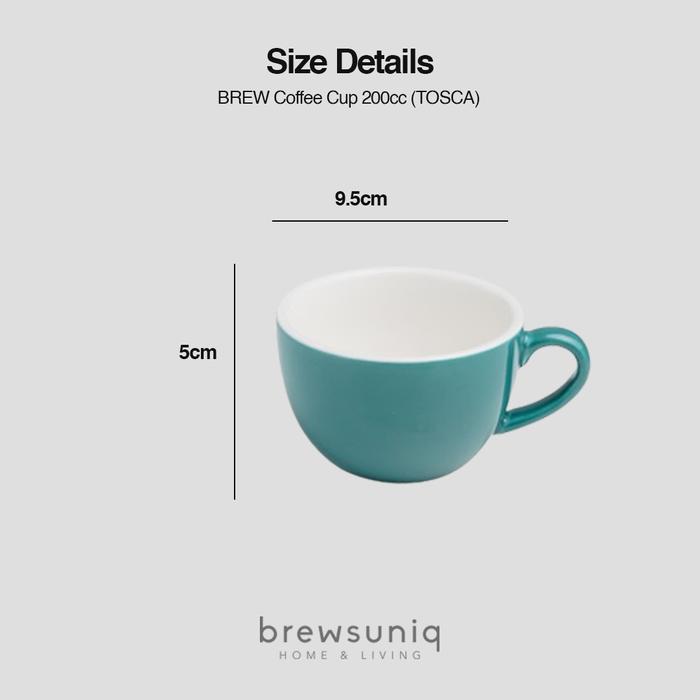 Gambar BREW Coffee Cup 200ml (Green Tosca) / Cangkir Minum - Tosca dari Brewsuniq Store undefined Tokopedia