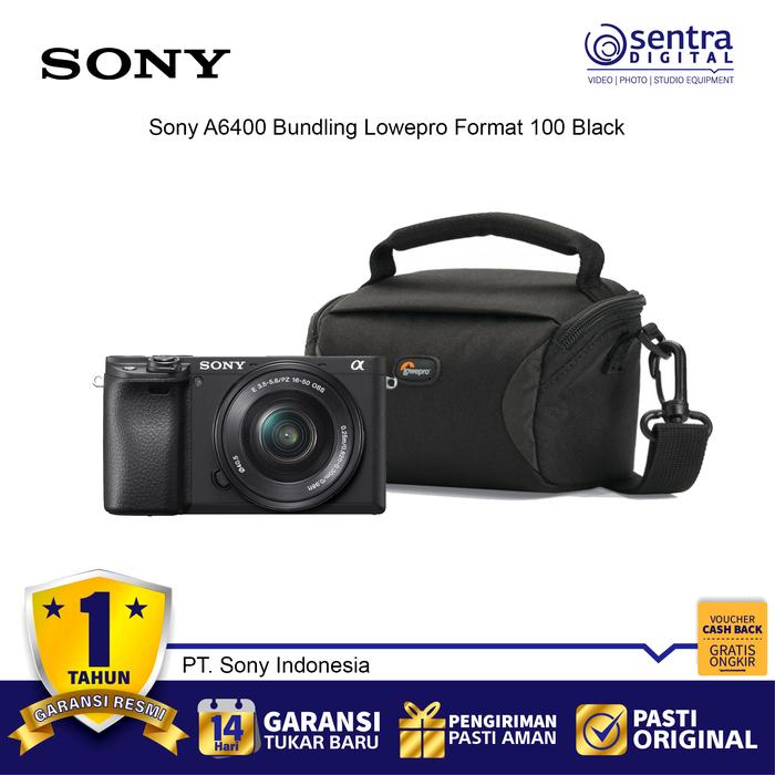 Gambar SONY Alpha A6400 kit 16-50m silver - Kamera Mirrorless Alpha 6400 kit - Kit Black+Bag dari Sentra Digital undefined Tokopedia
